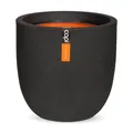 Capi Europe - Topf Kugel Smooth NL - 35x34 - Schwarz - Blumentopf für den Innen- und Außeneinsatz - Übertopf - Pflanztopf - Pflanzgefäß - Kunststoff - KBL932