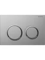 Geberit actuator plate omega20 for dual flush: bright chrome