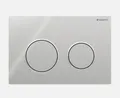 Geberit Omega 20 Urinal Drückerplatte 2-Mengen-Spülung Glanzchrom/Spiegel-Hochgl