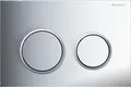 Geberit Abdeckplatte Omega 20, 2 Mengen-Spülung, hochgl.-ver