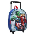 Marvel Avengers Save The Day | Trolley Rucksack 3D | Mit schönem dreidimensionalem Bild | Ideal für ein Wochenende oder einen Kurzurlaub | Red Blau -Einheitsgröße