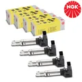 NGK U5002 ZÜNDSPULE ZÜNDMODUL 4x FÜR AUDI A1 A3 SEAT SKODA IBIZA VW GOLF POLO