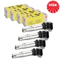 4x NGK U5002 ZÜNDSPULE ZÜNDMODUL FÜR AUDI A1 A3 VW POLO GOLF SKODA 036905100A