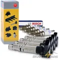 4x NGK ZÜNDSPULE +4x BOSCH ZÜNDKERZE FÜR AUDI A3 SEAT SKODA VW GOLF 1.4 TSI TFSI