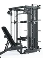 ATLETICA KSK Multipresse Set | RELOADED | Set aus KSK Multipresse mit Weight Stack & B2 Hantelbank mit Optionen für Arm- und Beintraining