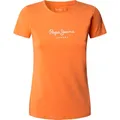 Pepe Jeans Damen New Virginia Ss N T-Shirt, Orange (verwaschenes Orange), L