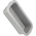 Backefix Backform B23, Brotbackform, aus Silikon, 23 x 10 x 7 cm, grau, Kastenform