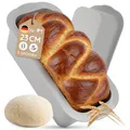 Brotbackform Silikon 23 cm – Rechteckige Kastenform, auch als Kuchenform 1400...
