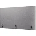 Ergotopia Tischtrennwand RGOFOC-160-G, grau, Akustik-Trennwand mit Textilbezug, 160 x 80cm