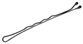 Comair 3150142 Haarklemmen Karte Pretty Fashion gewellt, 24 stück, 59 mm, schwarz