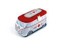 VW Collection by BRISA Kulturbeutel Volkswagen Neopren Schminktasche, Reisebeutel, funktionale Kosmetiktasche im Erste Hilfe Bus Design, 23x11x8 cm, First Aid
