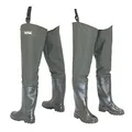 FortMen Watstiefel Herren Anglerhose mit Stiefel wasserdichte Wathose Größe Gr. 38-47 Lange Watthosen Gummistiefel Fishing Boots Angel (Olivgrün, EU Schuhgrößensystem, Erwachsene, Numerisch, M, 39)