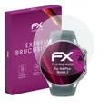 atFoliX Glasfolie kompatibel mit OnePlus Watch 2 Panzerfolie, 9H Hybrid-Glass FX Schutzpanzer Folie