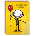 Artery8 Lustige Geburtstagskarte Wie Schön Dass Es Dich Gibt Kind Mit Luftballon