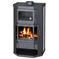 EEK A Kaminofen mit Backfach+Herdplatte Victoria Taro F – 9,51 kW schwarz