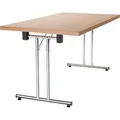 Hammerbacher Klapptisch KL 14, aus Holz, rechteckig, 138 x 74,5 x 69cm (B/H/T), buche