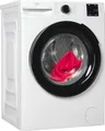 BEKO Waschmaschine BM3WFU3841X, 8 kg, 1400 U/min, Waschen mit EnergySpin: Bis zu 35 % Energie sparen – nicht nur in Eco