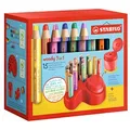 STABILO woody 3in1 Buntstifte farbsortiert, 15 St.