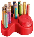 STABILO - Premium-Tischset - woody 3 in 1-15er Pack - 10x woody 3 in 1, 2x woody 3 in 1 Pastel, 3x woody 3 in 1 duo, 1x Dosenspitzer, 1x Tischset