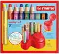 STABILO Multitalentstift woody 3 in 1 15er Tischset