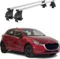 Menabo Dachträger Grundtäger für Mazda 2 2014-2020 50kg Stahl Silber 2 tlg
