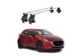 OMAC Dachträger Menabo Stahl Gepäckträger für Mazda 2 2014-2020 Stahl Silber 2tlg (2-St), Wasserbeständig,Abnehmbar,Multifunktional,Leichtgewichtig