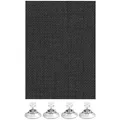 Gardinia flexibler Sonnenschutz, Schwarz, zuschneidbar, durchlässig, Montage Saugknöpfen, 100x200 cm