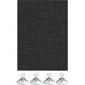 GARDINIA Sonnenschutz Flexibler Sonnenschutz mit Saugnäpfe, transparent, mit Saugnäpfe schwarz 200 cm x 100 cm