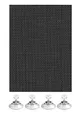 GARDINIA Sonnenschutz für Fenster (auch Dachfenster), Flexibler Sonnenschutz Auto, Lichtdurchlässig, Inkl. 4 Saugnäpfen, 100 x 200 cm, Schwarz