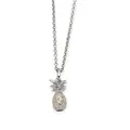DUR Schmuck Kette ANANAS Strandsand, Silber 925/- rhodiniert 42cm (K2686) 