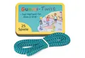 GLÜCKSWOLKE Hüpfspielzeug Gummitwist + Buch mit 25 Spiele I Outdoor Spielzeug draußen, (Hüpfgummi, Gartenspiele), für Kinder ab 6, 7, 8, 9, 10 Jahre I Gummi Twist für Junge & Mädchen