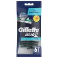 48 Stück Gillette Blue II Plus Einwegrasierer  ( 8x6er Beutel )