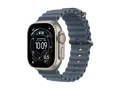 APPLE Watch Ultra 3 GPS + Cellular 49, 2025 Smartwatch Titangehäuse Fluorelastomer, 130-210 mm, Natur/Maritim Blau