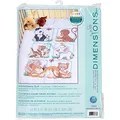 Dimensions Quilt-Set Kreuzstich (inkl. Vorlage, Nadel und Anleitung), Animal Babes, Braun