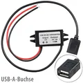revolt DC/DC-Spannungswandler für 12/24 V zu 5 V, 3 A, IP67, USB-A-Buchse