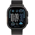 Watch Ultra 2, Smartwatch schwarz, 49 mm, Milanaise Armband schwarz, Titangehäuse, Cellular