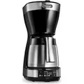 De’Longhi Autentica ICM 16731, Filterkaffeemaschine, 1,25 l, 1200 W, Schwarz, Edelstahl - Schwarz/Silber