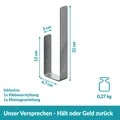 Ersatzrollenhalter Toilettenpapierhalter WEISSENSTEIN Edelstahl Ohne Bohren