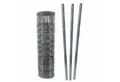 Aquagart Wildzaun 50m Wildzaun Forstzaun 80/6/15 Schwere Ausführung+ Z-Profil Zaunpfoste, (1-St)