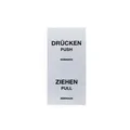 Hörmann Aufkleber Paket Drücken und Ziehen