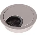 SOTECH Kabeldurchlass Metall Ø68 mm Edelstahloptik Matt mit Bürstendichtung