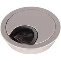 Sotech Kabeldurchführung Kabeldurchlass Aus Metall Edelstahloptik Matt Bohrmaß Ø 68 Mm Schreibtisch Mit Staubdichtung