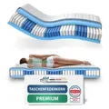 AM Qualitätsmatratzen | Premium 7-Zonen Taschenfederkernmatratze | 120x180 cm | H1 | Tonnentaschenfederkernmatratze | 120/180 | Federkernmatratze ... - Weiß