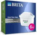 BRITA Wasserfilter Kartusche MAXTRA PRO Extra Kalkschutz 6er-Pack | für Filterkanne | Kalkfilter | Halbjahresvorrat