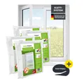EASYmaxx Insektenschutz-Fensterrahmen Insektenschutzgitter 150 x 180 cm mit Klettverschluss,  4er Set, (4-St), zuschneidbarer Insektenschutz Fenster,  mit Klettband selbstklebend