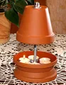 ▀ Teelichtofen ▀ für bis zu 6 Teelichter Teelichtheizung Teelichtkamin bemalbar Mückenschutz Garten Terrasse Kerzenofen Tischkamin bekannt aus Stern TV Duft Kerzen Heizung Wohnzimmer Ofen Deko