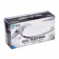 MCD Medical Care Dental GmbH NITRAS BLACK WAVE Nitril Einmalhandschuhe, schwarz, Unsteril, Rollrand, puderfrei, beidseitig tragbar, 1 Packung = 100 Stück, Größe XS 8320-XS