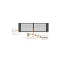 Fa-Bausysteme Doppelflügeltor Anthrazit 5500 x 1600 mm