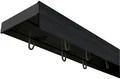 SN DECO GROUP Gardinenschiene Vorhangschiene SH (1) mit Blende 5 cm, 2-läufig, Fixmaß, mit Bohren, verschraubt, Kunststoff
