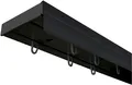 Gardinenschiene SN DECO GROUP "Vorhangschiene SH (1) mit Blende 5 cm" Gr. 1, schwarz, L:120cm T:7,7cm